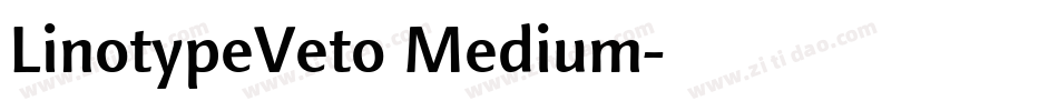 LinotypeVeto Medium字体转换